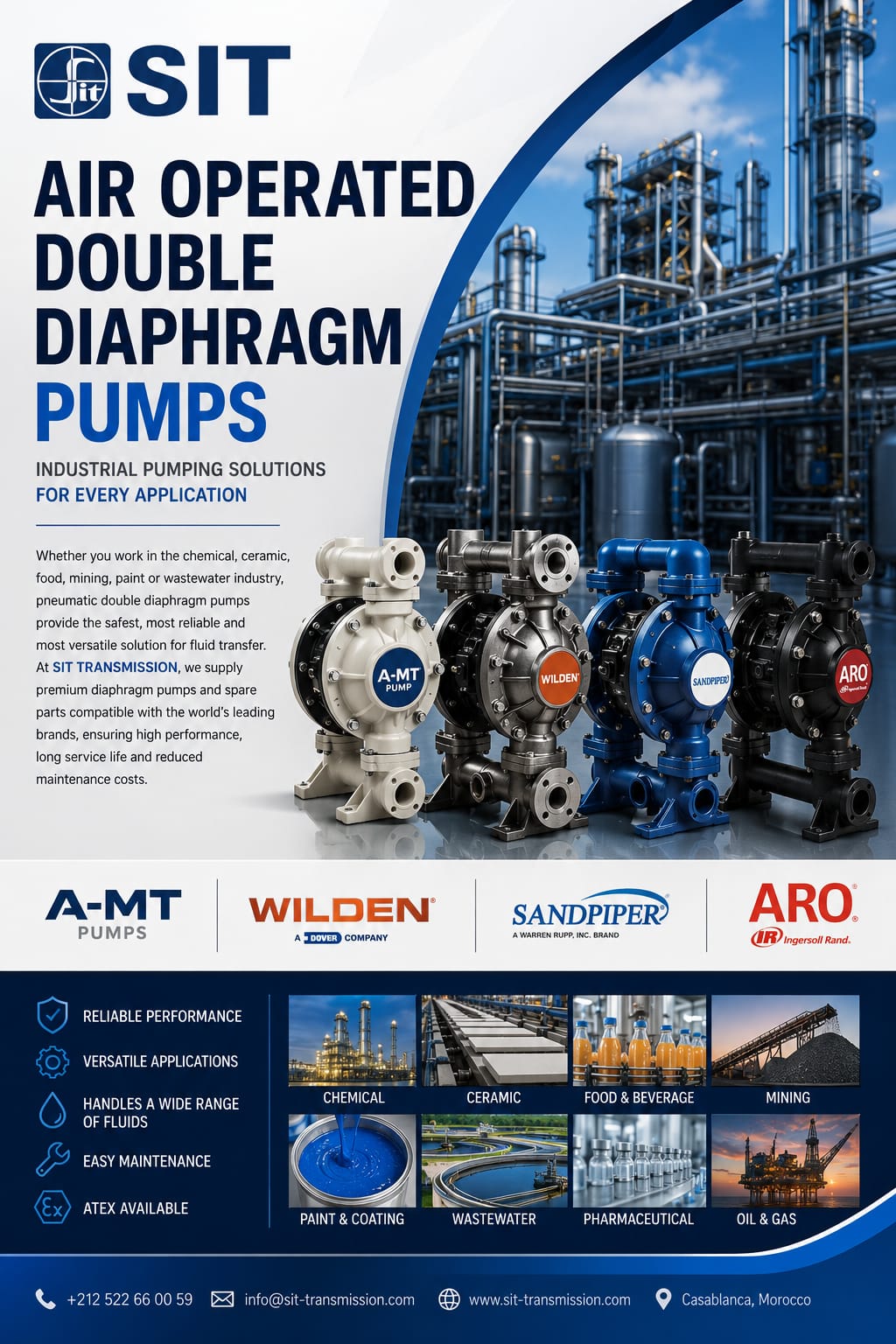 Pompes SIT Transmission Industrielles AODD
